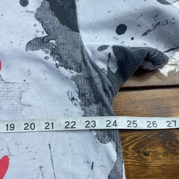 Play Cloths Our Gang T-Shirt Men's 2XL Ink Splatter White Black Red Emblem - Picture 7 of 9